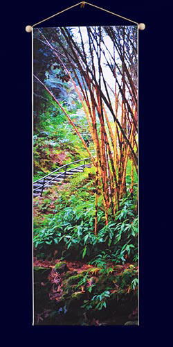 Bamboo from the Botannical Garden in Hawaii - Satin Cloth Banner