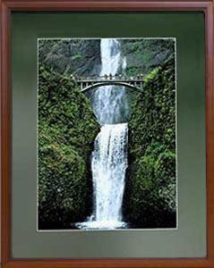 Multnomah Falls in Cherry frame