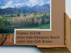 Oak Brown over Pampano Beach mats