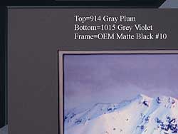 Gray Plum over Grey Violet mats