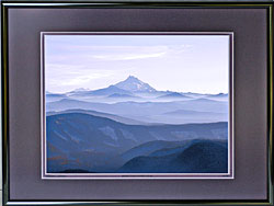 Mt Jefferson with Gray Plum over Gray Violet mats