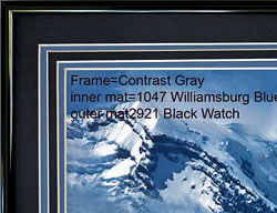 Framed Mt Rainier